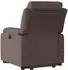 vidaXL Massagesessel mit Aufstehhilfe Dunkelbraun Stoff (3204997)