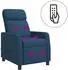vidaXL Massage-Relaxsessel blau, Stoff