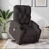 vidaXL Massagesessel mit Aufstehhilfe Dunkelbraun Stoff (3204727)