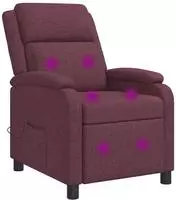 vidaXL Massage Relaxsessel Lila Stoff