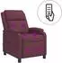 vidaXL Massage-Relaxsessel lila, Stoff