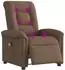 vidaXL Massagesessel elektrisch, Stoff, braun (3303248)