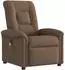 vidaXL Massagesessel elektrisch, Stoff, braun (3303248)