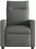 vidaXL Massagesessel verstellbar, Stoff, dunkelgrau (4104845)