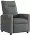 vidaXL Massagesessel verstellbar, Stoff, dunkelgrau (4104845)
