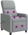 vidaXL Massage-Relaxsessel hellgrau, Stoff (42034829)