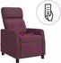vidaXL Massage-Relaxsessel, Stoff, lila (42035108)