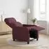 vidaXL Massage-Relaxsessel, Stoff, lila (42035108)
