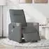 vidaXL Massagesessel elektrisch, dunkelgrau, Stoff (3324086)
