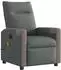 vidaXL Massagesessel elektrisch, dunkelgrau, Stoff (3324086)