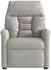 vidaXL Massagesessel Elektrisch Hellgrau Mikrofasergewebe (3303081)