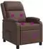 vidaXL Massage-Relaxsessel braun Kunstleder (42034863)