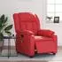 vidaXL Massagesessel Elektrisch Rot Kunstleder (3205262)