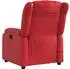 vidaXL Massagesessel Elektrisch Rot Kunstleder (3205262)