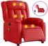 vidaXL Massagesessel Elektrisch Rot Kunstleder (3205262)
