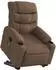 vidaXL Massagesessel mit Aufstehhilfe Braun Stoff (3206658)