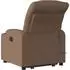 vidaXL Massagesessel mit Aufstehhilfe Braun Stoff (3206658)