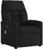 vidaXL Massagesessel Schwarz Mikrofasergewebe (4015573)