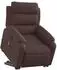 vidaXL Elektrischer Massagesessel mit Aufstehhilfe Dunkelbraun Stoff (3205021)