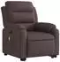 vidaXL Elektrischer Massagesessel mit Aufstehhilfe Dunkelbraun Stoff (3205021)