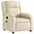 vidaXL Massagesessel Creme Stoff (373557)