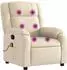 vidaXL Massagesessel Creme Stoff (373557)