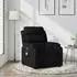 vidaXL Massage-Relaxsessel schwarzer Stoff (3205725)