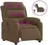 vidaXL Massagesessel Elektrisch Braun Stoff (3204972)