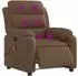 vidaXL Massagesessel Elektrisch Braun Stoff (3204972)