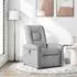 vidaXL Massagesessel Hellgrau Stoff (4015626)