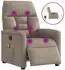 vidaXL Massagesessel elektrisch, Mikrofaser, taupe (3303080)