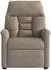 vidaXL Massagesessel elektrisch, Mikrofaser, taupe (3303080)