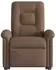 vidaXL Massagesessel mit Aufstehhilfe, neigbar, braun, Stoff (3303268)
