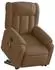 vidaXL Massagesessel mit Aufstehhilfe Braun Stoff (3205332)