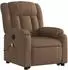 vidaXL Massagesessel mit Aufstehhilfe Braun Stoff (3205332)