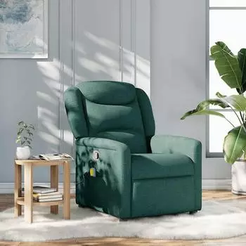 vidaXL Massagesessel Dunkelgrün Stoff (4015612)