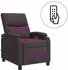 vidaXL Massage-Relaxsessel dunkelbraun Stoff