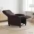 vidaXL Massage-Relaxsessel dunkelbraun Stoff