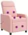 vidaXL Massage-Relaxsessel rosa Bouclé