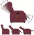 vidaXL Massagesessel mit Aufstehhilfe weinrot Stoff (3205217)