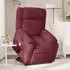 vidaXL Massagesessel mit Aufstehhilfe weinrot Stoff (3205217)