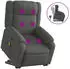 vidaXL Massagesessel, neigbar, Stoff, dunkelgrau (3205215)