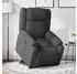 vidaXL Massagesessel, neigbar, Stoff, dunkelgrau (3205215)