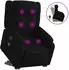 vidaXL Massagesessel mit Aufstehhilfe Schwarz Stoff (3205216)