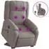 vidaXL Massagesessel mit Aufstehhilfe Taupe Stoff (3205222)