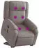 vidaXL Massagesessel mit Aufstehhilfe Taupe Stoff (3205222)