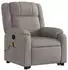 vidaXL Massagesessel mit Aufstehhilfe Taupe Stoff (3205222)