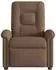 vidaXL Massagesessel, verstellbar, Stoff, braun (4015630)
