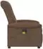 vidaXL Massagesessel, verstellbar, Stoff, braun (4015630)