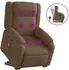 vidaXL Massagesessel mit Aufstehhilfe Braun Stoff (3205218)